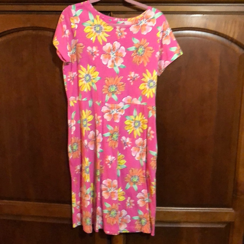 Floral design casual dress